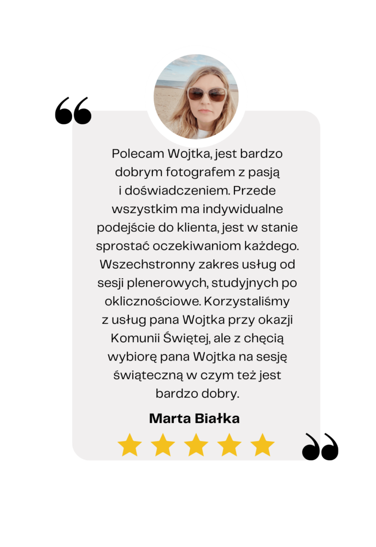 Wojtek is an absolute gem in the world of photography! His professionalism is outstanding, he consistently puts everyone at ease, and his work is nothing short of amazing. Highly recommended! (6)